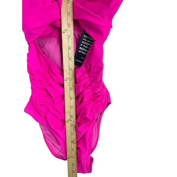 Blooming Jelly Women's Swimsuit One Piece Push Up Tommy Control Pink Size Medium - Picture 7 of 9